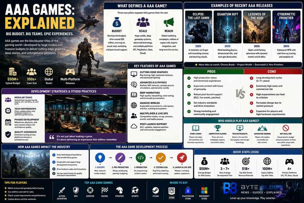 Bytebloop.com AAA Games Explained