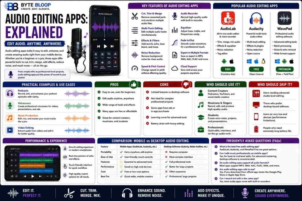 Bytebloop.com Audio Editing Apps Explained
