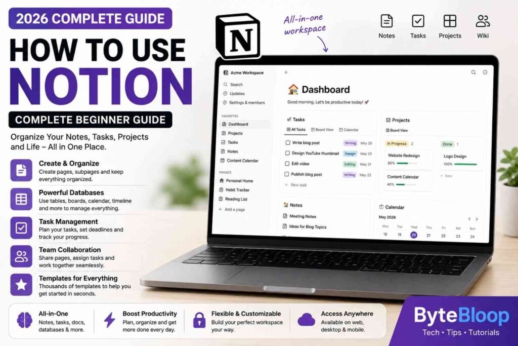 Bytebloop.com Bytebloop-How-to-Use-Notion-(2026)