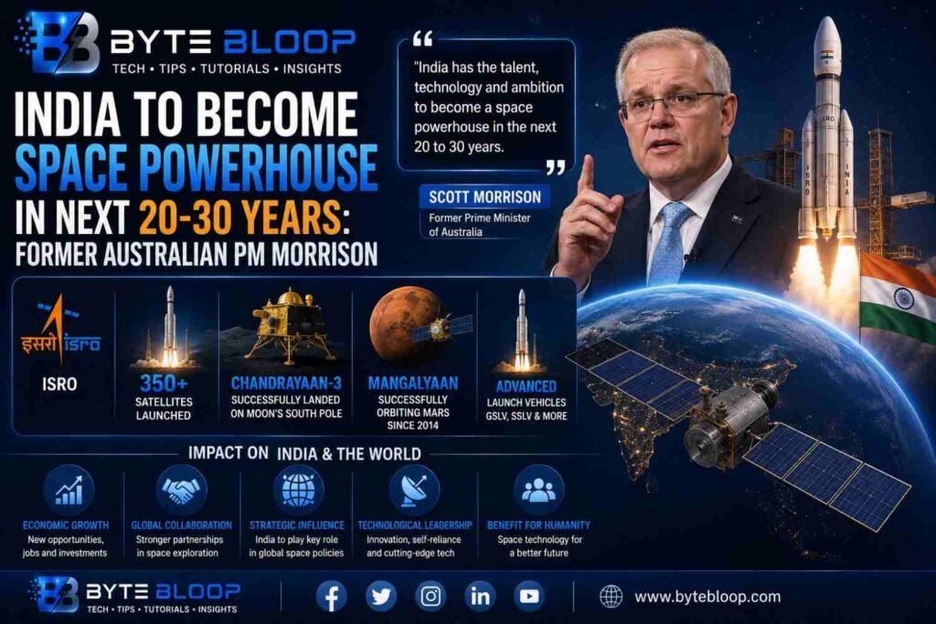 Bytebloop.com Bytebloop India To Become Space Powerhouse In Next 20-30 Years Former Australian PM Morrison