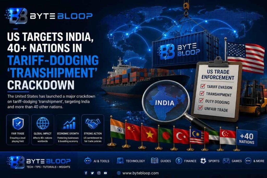 Bytebloop.com Bytebloop-US-Targets-India,-40+-Nations-in-Tariff-Dodging-‘Transhipment’-Crackdown