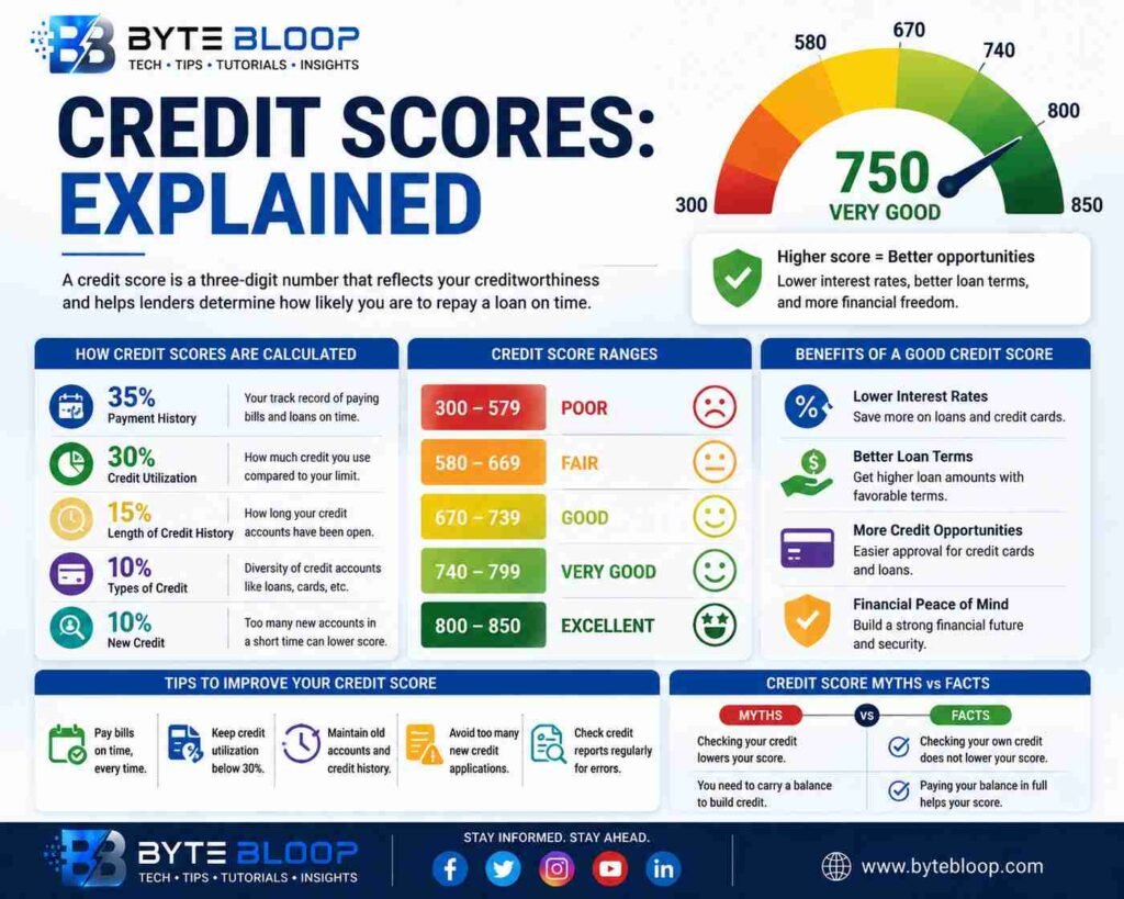 Bytebloop.com Credit Scores Explained
