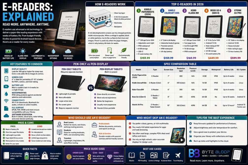 Bytebloop.com E-readers Explained