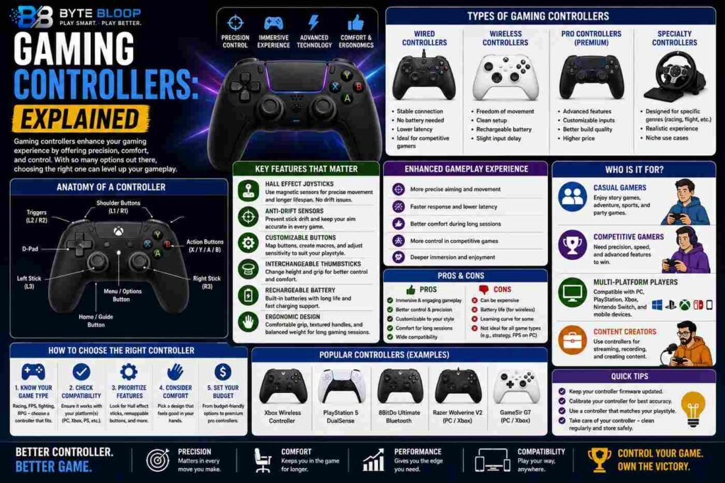 Bytwbloop.com Gaming Controllers Explained