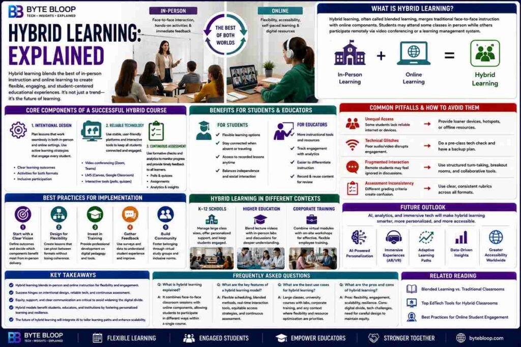 Bytebloop.com Hybrid Learning Explained