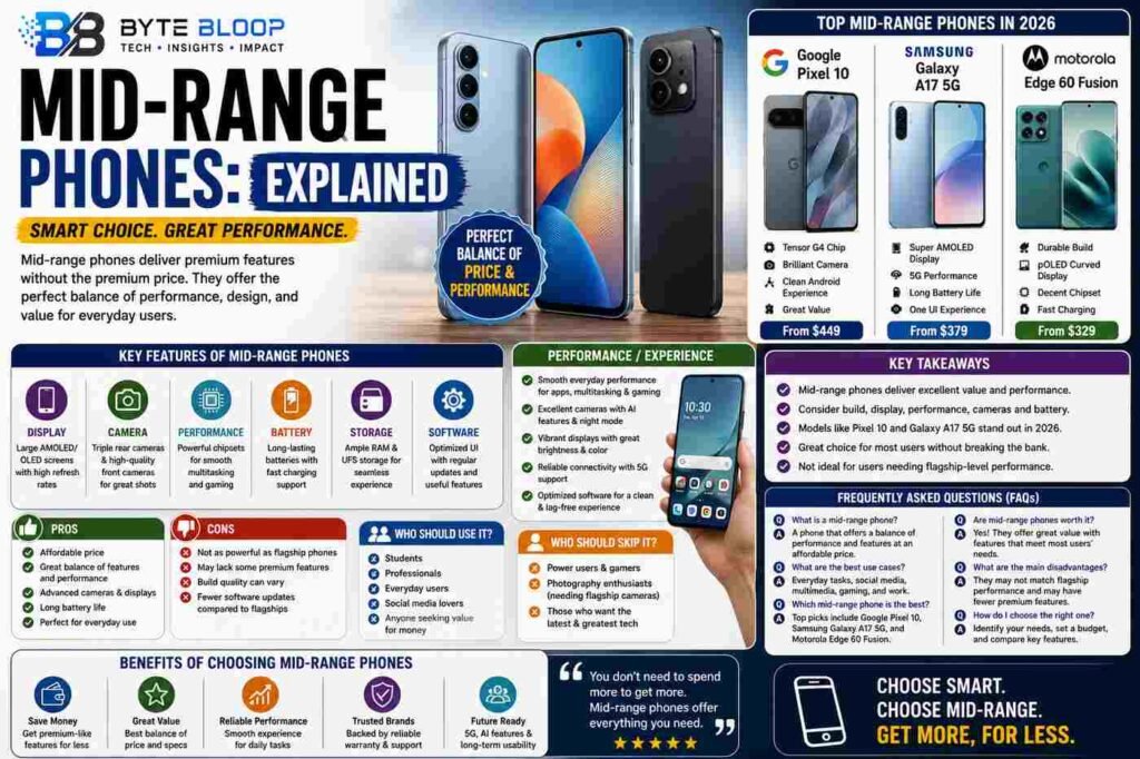 Bytebloop.com Mid Range Phones Explained