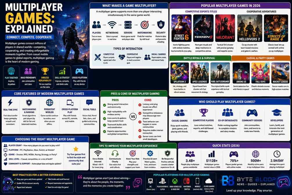 Bytebloop.com Multiplayer Games Explained