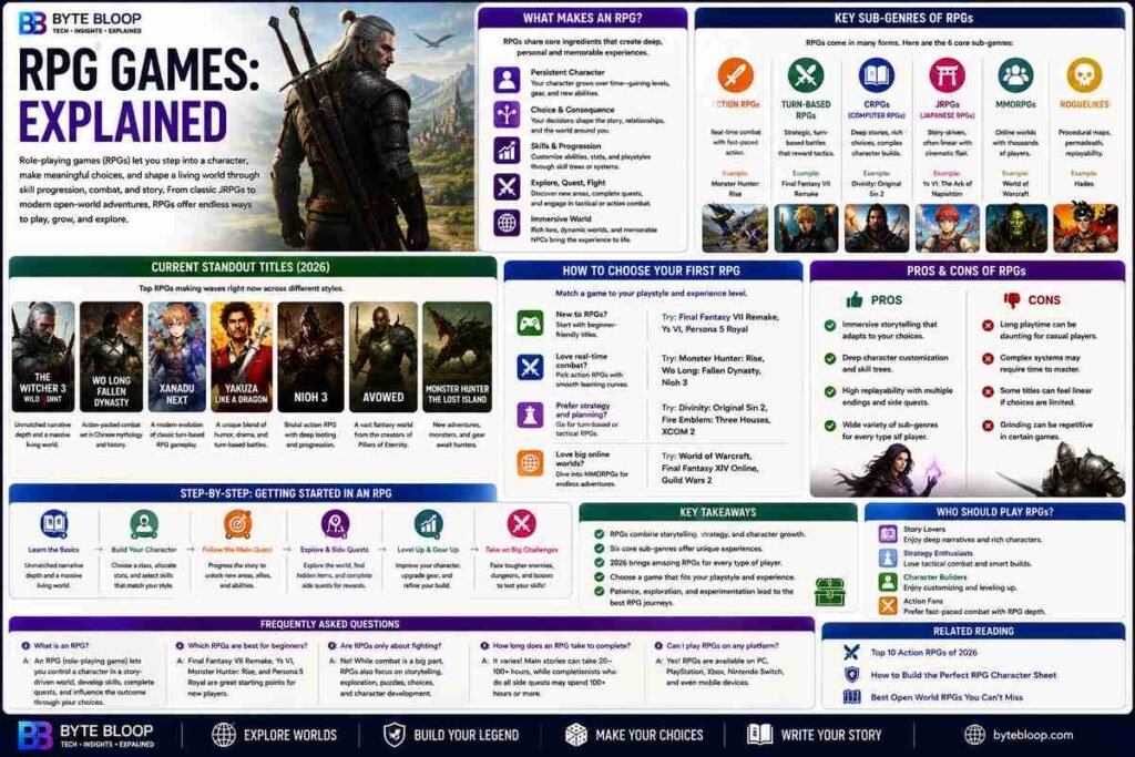 Bytebloop.com RPG Games Explained