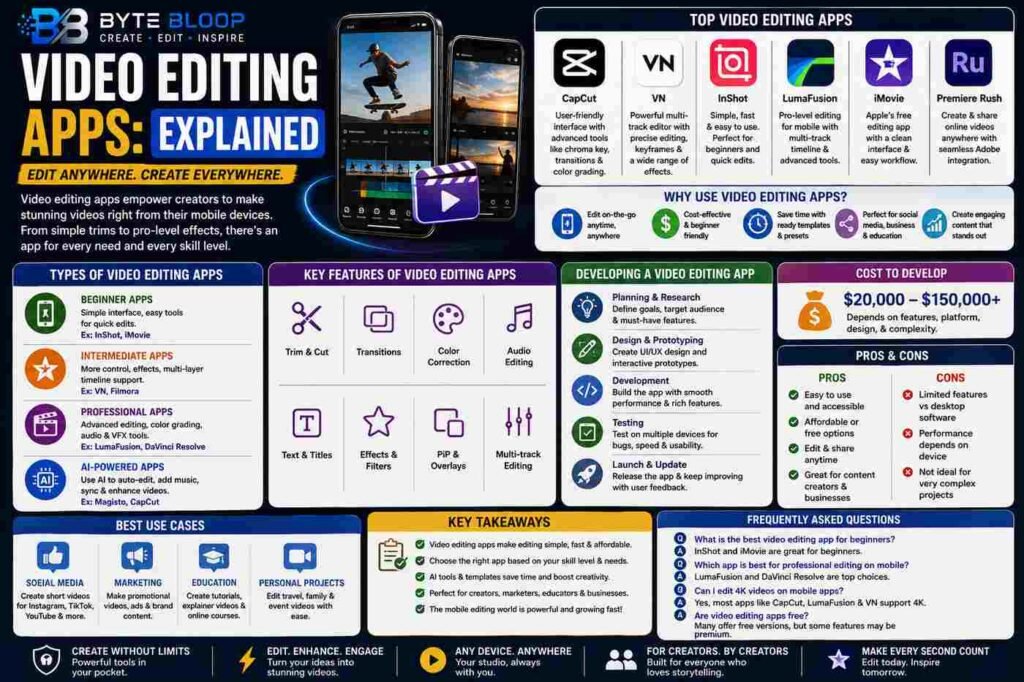 Bytebloop.com Video Editing Apps Explained