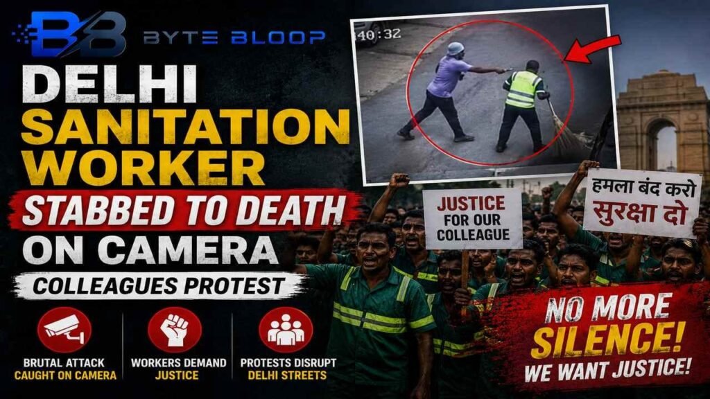 Bytebloop.com dehli sanitation worker