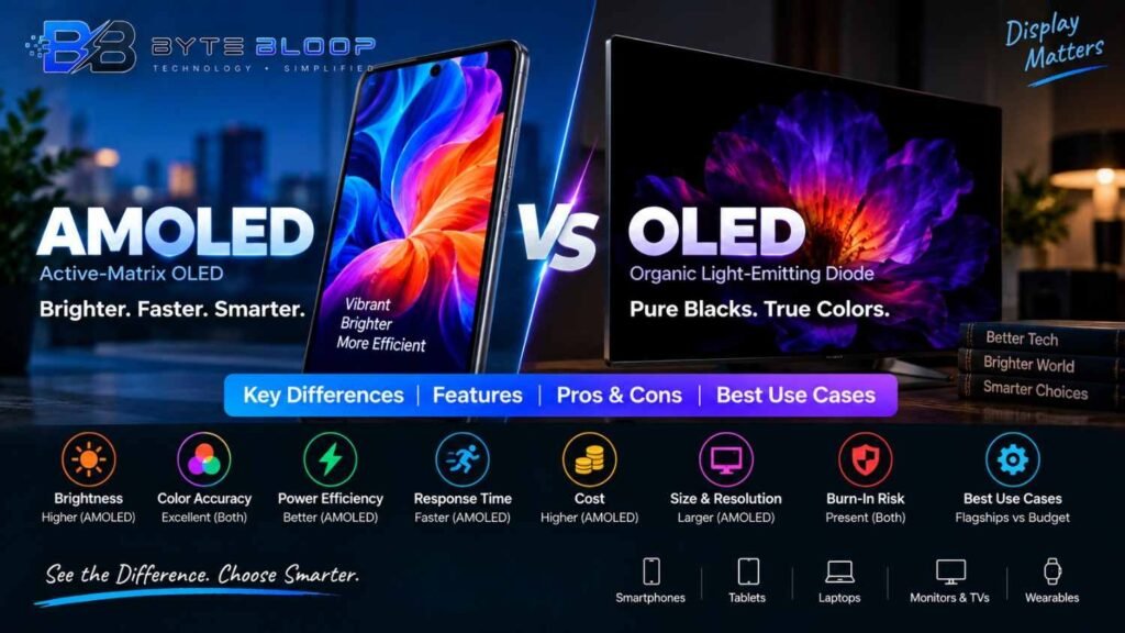Bytebloop.com AMOLED vs OLED Key Differences Explained