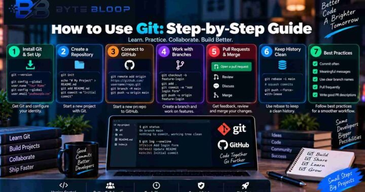 Bytebloop.com How to Use Git Featured Image