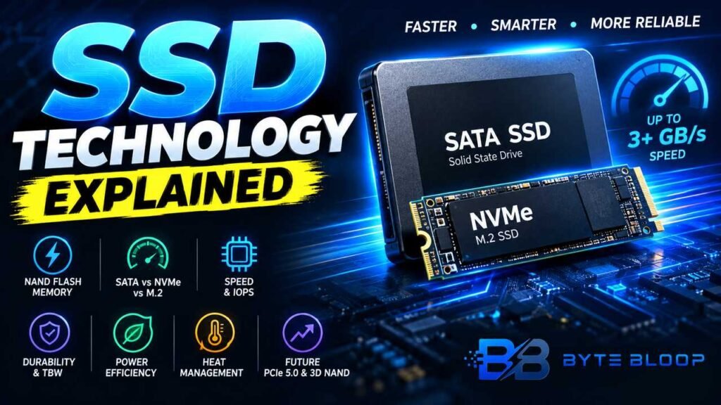 SSD technology explained with SATA NVMe and M.2 storage